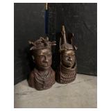 Bronze Figures from Benin Tribe in Nigeria