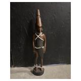 Vintage Hand Carved Wood Figure from Kenya