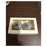 Hand Painted Ceramic and Cork Wine Stoppers