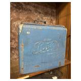 Vintage Pepsi Cola Blue Metal Picnic Cooler from 1