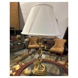 Vintage Brass Barley Twist Table Lamp
