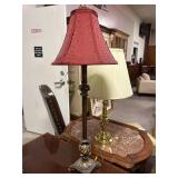 Gold and Maroon Table Lamp