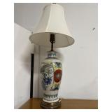 Japanese Satsuma Style Porcelain Table Lamp