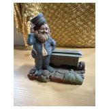 Vintage 1986 'Pullman' Train Conductor Gnome
