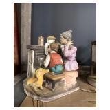 Vintage Lefton Porclein Wind up Music Box Figure