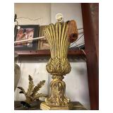 Vintage Ornate Gold Table Lamp