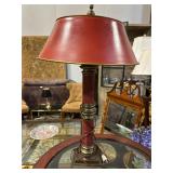 Vintage French-style Bouillotte Table Lamp with Re
