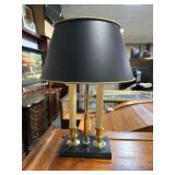 Vintage Double Socket Brass Table Lamp