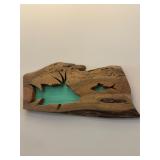 Wooden Carved Fish Decor