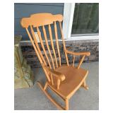 Orange Rocking Chair