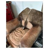Vintage Western Style Leather Club Chair