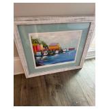 Maine Blues Watercolor Painting by William Hallett