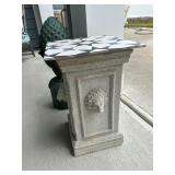 Outdoor Stand and Statue Lot
