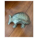 Brass Armadillo Figurine Decor