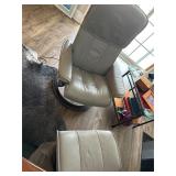 Stressless Leather Chair with Foot Stand
