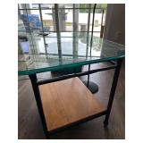 Glass Top Side Table