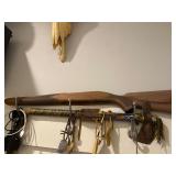 Vintage Wood Stock and Decorative Tomahawk