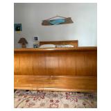 Queen Sized Wooden Headboard and Footboard