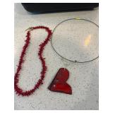 Coral and Handmade Necklace