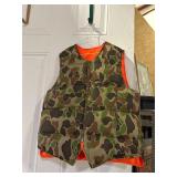 Vintage Reversible Camouflage Puffer Vest