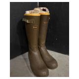 Olive Green / Brown LaCrosse Burly Rubber Boots