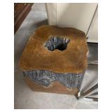 Solid Teakwood Square Block Stool
