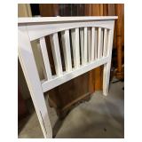 White Twin Headboard and Footboard