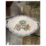 Hand-painted Portuguese Ceramic Serving Dish / Pla