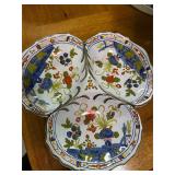 AMM Faenza Garofano Blue Carnation Italian Majolic