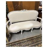 French White Distressed Louis XV Style Sette