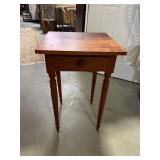 Small Wood accent table with drawer