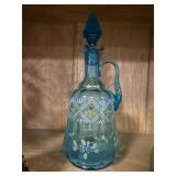 Antique Blue Glass Cruet