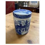 Vintage Victoria Ware Ironstone Flow Blue Lidded J
