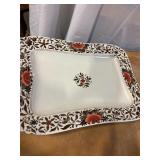 Large Decorative Ceramic Serving Platter