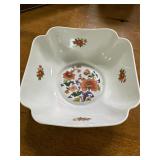Tharaud Limoges Square Floral Dish