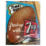7 Up Football Sign