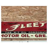 Fleet Motor Oil Sign