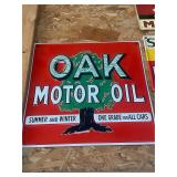 Oak Motor Oil Sign