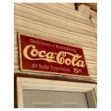 Coke Cola 5 Cents Sign