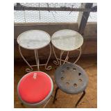 2 Stools and 2 Tables