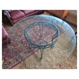 5 Foot Glass Top Table