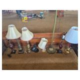 Assortment of 8 Lamps