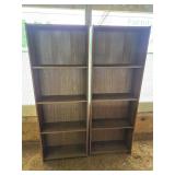 Pair of Dark Bookcases