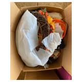 2 Boxes of Fall and Christmas Decor