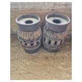 2 Wagon Wheel Hubs