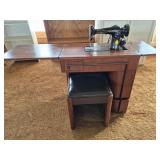 Singer Sewing Machine with Stool