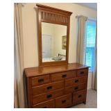 Universal Furniture Wooden Dresser with Mirror