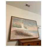 Large Coastal Painting by NICOL