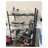 Garage Shelving and Tool Contents
