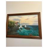 Framed Coastal Artwork